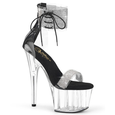 Pleaser ADORE-727RS Ankle Cuff Black Insole High Heels