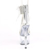 Pleaser ADORE-727RS Ankle Cuff Silver High Heels Shoes