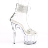 Pleaser ADORE-727RS Ankle Cuff Silver High Heels Shoes