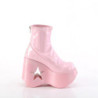 Demonia DYNAMITE-100 Rose Hologram Platform Wedge Boots