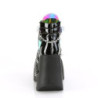 Demonia DYNAMITE-101 Black Patent Mirror Vegan Sale