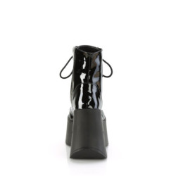Demonia DYNAMITE-106 Black Patent Platform Wedge Boots