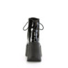 Demonia DYNAMITE-106 Black Patent Platform Wedge Boots