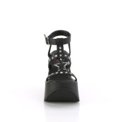 Fabulicious CHIC-40 Tan Ankle Strap Steel Heel Sandal