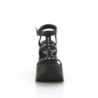 Demonia DYNAMITE-12 Black Vegan Platform Wedge Sandal