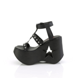 Fabulicious CHIC-40 Tan Ankle Strap Steel Heel Sandal