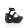 Demonia DYNAMITE-12 Black Vegan Platform Wedge Sandal