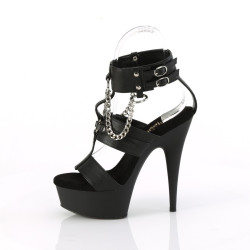 Pleaser DELIGHT-661 T-Strap Ankle Strap High Heels