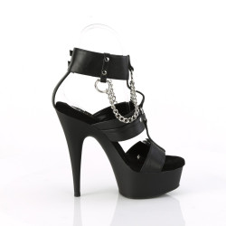 Pleaser DELIGHT-661 T-Strap Ankle Strap High Heels