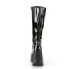 Demonia DYNAMITE-218 Black Glitter Platform Wedge Boots