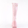 Demonia DYNAMITE-218 Rose Glitter Platform Wedge Boots