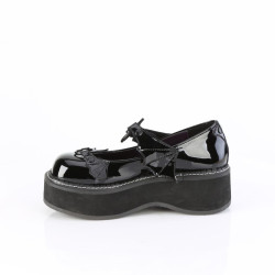Demonia EMILY-23 Black Patent Platform Women Shoes