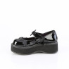 Demonia EMILY-23 Black Patent Platform Women Shoes