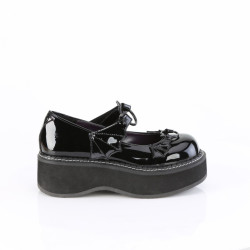 Demonia EMILY-23 Black Patent Platform Women Shoes