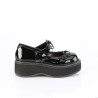 Demonia EMILY-23 Black Patent Platform Women Shoes