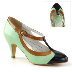 Pin Up Couture PEACH-03 Mint Vegan Leather Sale Women