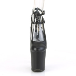 Pleaser FLAMINGO-850 Black Exotic Pole Dance High Heels