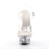 Pleaser ECLIPSE-608 Clear Stiletto Spike Heeled Sandals