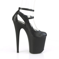 Pleaser FLAMINGO-850 Black Exotic Pole Dance High Heels