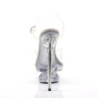 Pleaser ECLIPSE-608 Clear Stiletto Spike Heeled Sandals