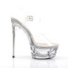 Pleaser ECLIPSE-608 Clear Stiletto Spike Heeled Sandals