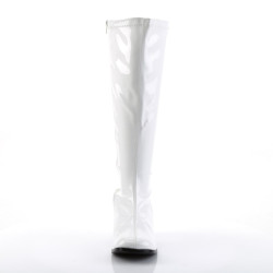 Funtasma GOGO-300X White Gogo Wide Calf Boots