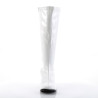 Funtasma GOGO-300X White Gogo Wide Calf Boots