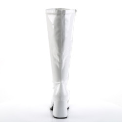 Funtasma GOGO-300X White Gogo Wide Calf Boots
