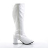 Funtasma GOGO-300X White Gogo Wide Calf Boots