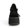 Demonia KERA-10 Black Velvet Maryjane Platform Boots