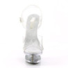 Pleaser ECLIPSE-608GT Transparent Silver Glitter Sale
