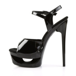 Pleaser ECLIPSE-609 Black Patent Sale Women