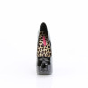 Bordello TEEZE-06 Patent Platform Burlesque Pumps