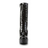 Pleaser ELECTRA-1020 Black Patent Women's Ankle Boots