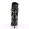 Pleaser VANITY-1020 Black Patent Ankle High Boots Women