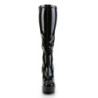 Pleaser ELECTRA-2000Z Black Patent Chunky 70s Abba Boots