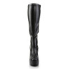 Pleaser ELECTRA-2000Z Black Vegan Chunky 70s Abba Boots
