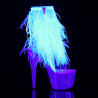 Pleaser ADORE-1017MFF Transparent White Feathers