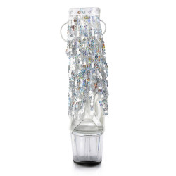 Pleaser ADORE-1017SQF Transparent Silver Hologram Sale