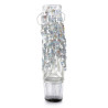 Pleaser ADORE-1017SQF Transparent Silver Hologram Sale