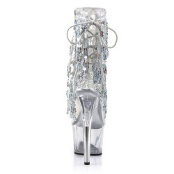 Pleaser ADORE-1017SQF Transparent Silver Hologram Sale