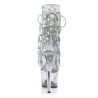 Pleaser ADORE-1017SQF Transparent Silver Hologram Sale