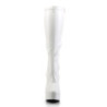 Pleaser ELECTRA-2000Z White Vegan Chunky 70s Abba Boots