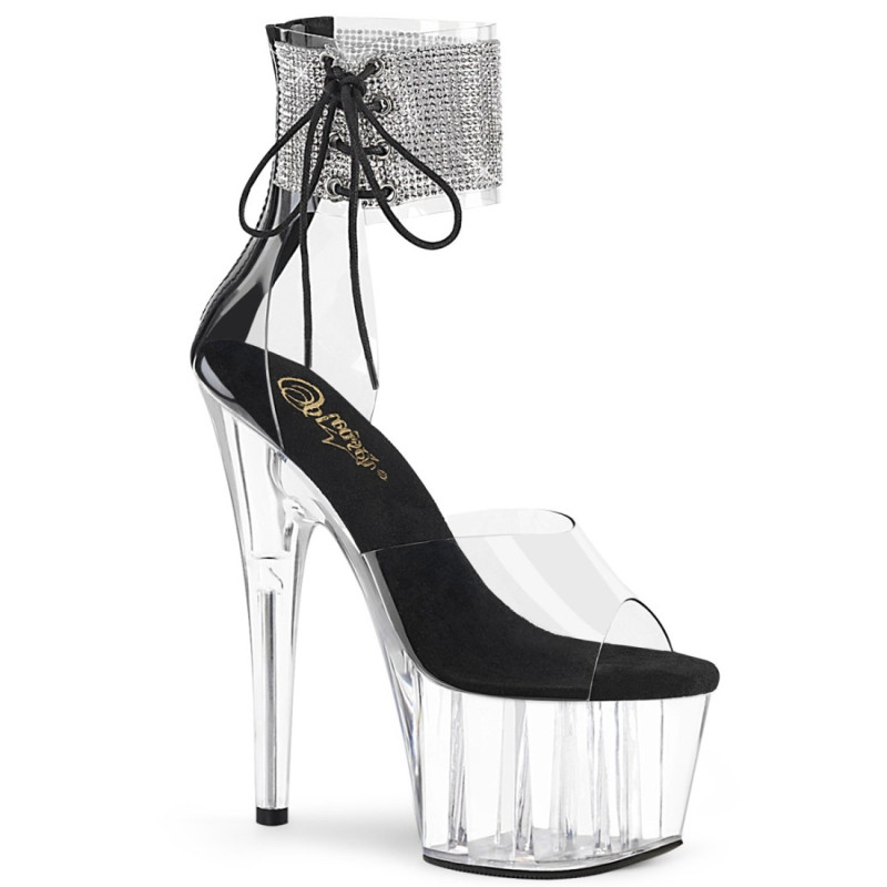 Pleaser ADORE-724RS Ankle Cuff Black Women High Heels Pleaser ADORE-724RS Ankle Cuff Black Women High Heels