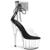 Pleaser ADORE-724RS Ankle Cuff Black Women High Heels