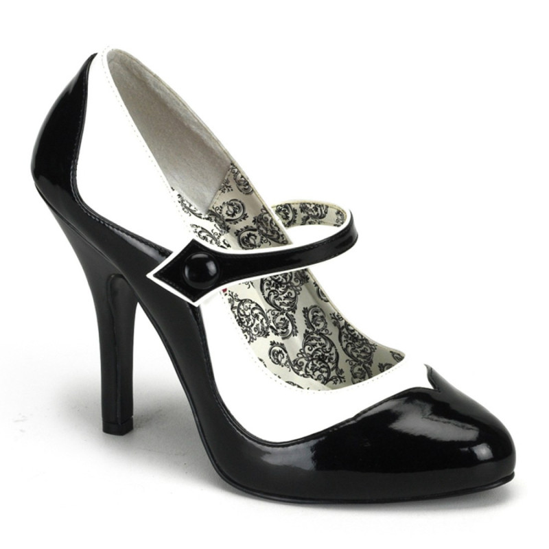 Bordello TEMPT-07 Black White Vegan Sale Women Bordello TEMPT-07 Black White Vegan Sale Women