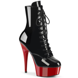 Pleaser DELIGHT-1020 Black Patent Red Sale Women