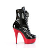 Pleaser DELIGHT-1020 Black Patent Red Sale Women