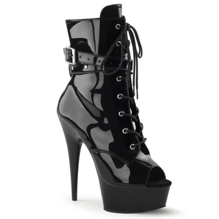Pleaser DELIGHT-1033 Black Patent Sale Women