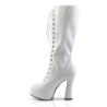 Pleaser ELECTRA-2020 White Vegan Leather Sale Women